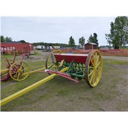 LATE 1800S VAN BRUNT 6' HORSE DRAWN SEED DRILL