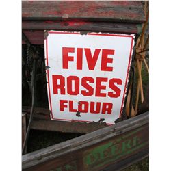 METAL SIGN - Five Roses Flour