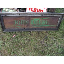 METAL SIGN - John Deere (framed)