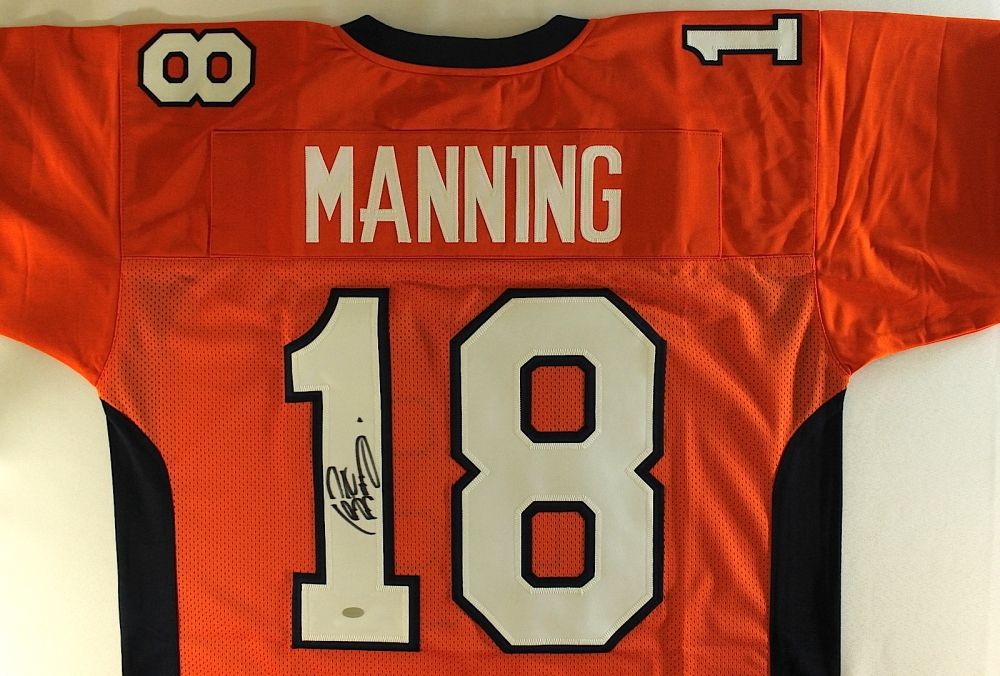 peyton manning signed broncos jersey