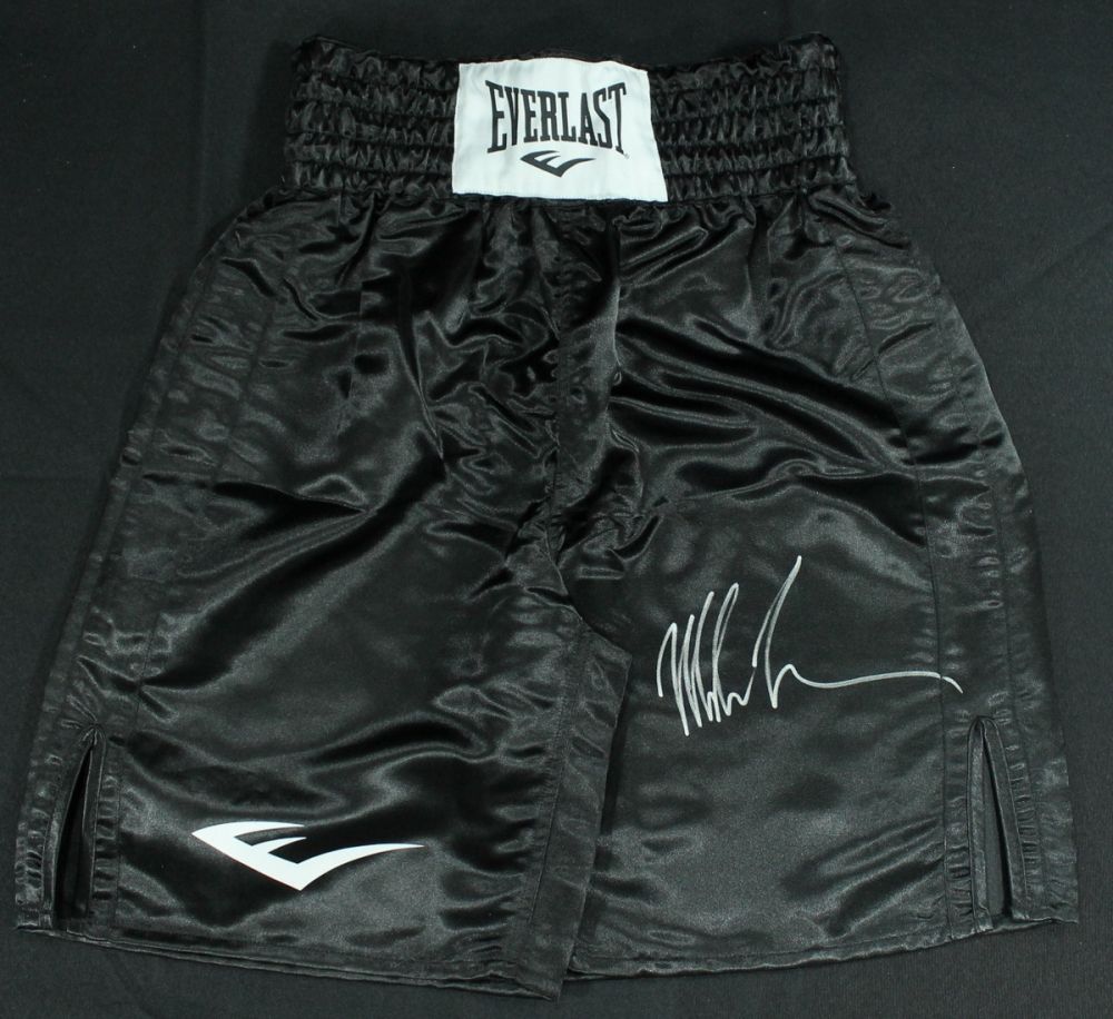 Mike Tyson Signed Everlast Boxing Shorts (PSA LOA)