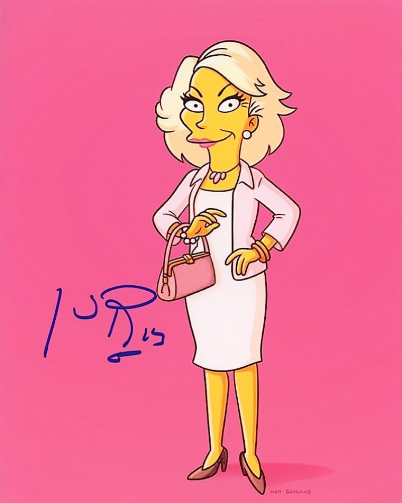 Joan Rivers Signed "The Simpsons" 8x10 Photo (PA LOA)