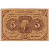 Image 1 : 1862 FIVE CENT US POSTAGE CURRENCY