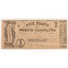 Image 1 : 1862 $1 STATE OF NORTH CAROLINA