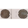 Image 2 : 2-SHIELD NICKELS, 1866 & 1872, BOTH AG