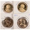 Image 1 : 4-SACAGAWEA'S , 2-2008 S PROOFS & 2-2011 P&D UNC