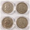 Image 1 : FRANKLIN HALF DOLLAR LOT, 1948, 1949, 1950 & 1951-D AVG CIRC