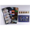 Image 1 : MODERN QUARTER COLLECTION, USPS QTR / STAMP LOT, COLORIZED QTRS &  GOLD DIPPED