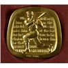 Image 2 : 10k HANK GREENBERG MEDAL, 57.8 dwt., JEWISH-AMERICAN HALL OF FAME