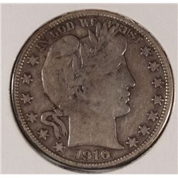 1910 BARBER HALF DOLLAR XF-45