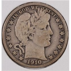 1910-S BARBER HALF DOLLAR VF-20