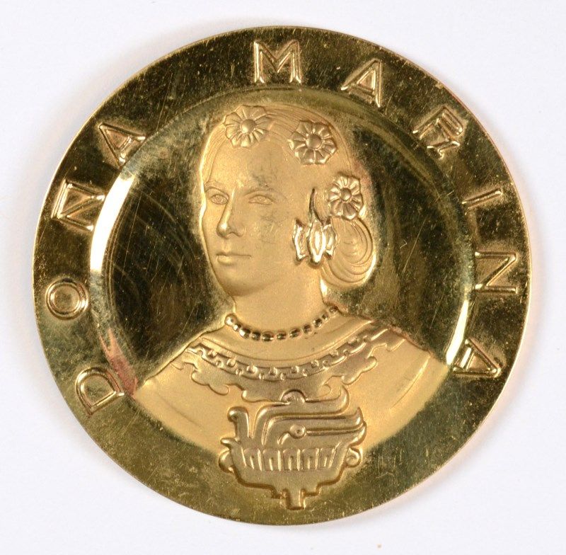 RARE MEXICAN GOLD, 1.3 OUNCE OF PURE .999 GOLD, HERNAN CORTES, DONAN ...