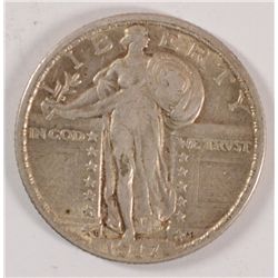 1917-D II STANDING LIBERTY QUARTER VF-35