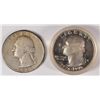 Image 1 : (2) WASHINGTON QUARTERS (32, 76 PF)