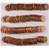 Image 1 : ( 4 ) ORIGINAL GEM BU ROLLS OF 1955-S LINCOLN CENTS, CHERRY!