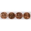 Image 4 : ( 4 ) ORIGINAL GEM BU ROLLS OF 1955-S LINCOLN CENTS, CHERRY!