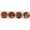 Image 2 : ( 7 ) ORIGINAL GEM BU ROLLS OF 1957-D LINCOLN CENTS, NICE!