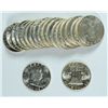 Image 1 : ORIGINAL GEM BU ROLL OF 1961 FRANKLIN HALF DOLLAR,S