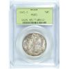 Image 1 : 1945 S WALKING LIBERTY HALF PCGS MS65 GREEN LABEL GEM