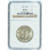 Image 1 : 1947 WALKING LIBERTY HALF DOLLAR, NGC MS-65  GEM WHITE
