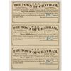 Image 1 : $3.50 "THE TOWN OF CHATHAM, STATE OF NEW YORK, BOND COUPONS