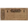 Image 1 : 1861 $1 CERTIFICATE OF DEPOSIT AUGUSTA, GA, HOLES
