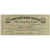 Image 1 : ALLEN COUNTY SCRIP CERTIFICATE 25c