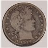 Image 1 : 1914-S BARBER HALF DOLLAR VF-30