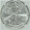 Image 2 : 2004 AMERICAN SILVER EAGLE, NGC MS-69 NICE!