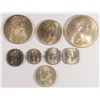 Image 1 : 1966 BAHAMAS COIN SET, MISSING ONE COIN, ( 4 )  COINS ARE SILVER IN ORIG.  CASE