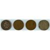 Image 1 : LOT OF ( 4 ) INDIAN HEAD CENTS: 1862, 1863, 1864 AND 1865