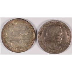 (2) 1893 COLUMBIAN EXPO HALF DOLLAR