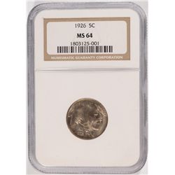 1926 BUFFALO NICKEL NGC MS-64