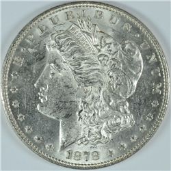 1878 7TF MORGAN SILVER DOLLAR, MS-62