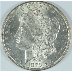 1879 MORGAN SILVER DOLLAR, MS-63