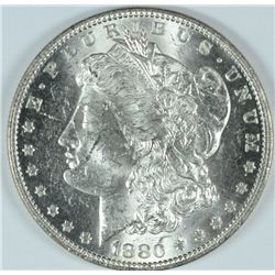 1880-O MORGAN SILVER DOLLAR, MS-63