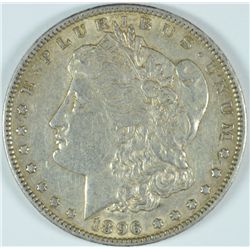 1896-O MORGAN SILVER DOLLAR, AU