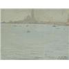 Image 1 : Riccardo Nobili 'SCENE LOOKING ACROSS THE GRAND CANAL FROM SAN MARCO, VENICE 1928' watercolour...