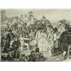 Image 1 : After William Powell Frith R.A. STEEL ENGRAVING OF DERBY DAY signed in pencil, 50 x 110cm<b...