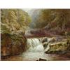 Image 1 : William Mellor A WATERFALL ON A WELSH RIVER signed, oil, 30 x 40cm Est. 1800/2500...