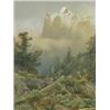 Image 1 : 19th Century Continental School ALPINE SCENES watercolour, both unsigned, 19.5 x 14.5cm (2)...