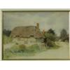 Image 1 : Henry John Sylvester Stannard VIEW OF A THATCHED COTTAGE unsigned watercolour, 25 x 34cm (u...