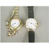 Image 1 : Two ladies watches: one 18ct, the other 15ct Est. 150/200...