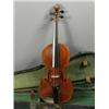 Image 1 : A violin labelled Leon Paroche Bilan Court No. 9, 1920, in case with a bow, 59cm Est. 250/3...