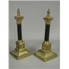 Image 1 : A pair of corinthian column brass table lamps, 36cm high Est. 250/300...