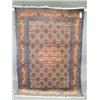 Image 1 : A modern blue ground handmade woollen Persian Ardebil rug, 1.93 x 1.38m Est. 250/300...