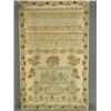 Image 1 : An early 19th century sampler worked in cross stitch and gros point by Eliza Burnham 1831, 50...