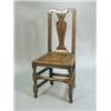 Image 1 : A 17th century oak side chair, with a vase shaped splat with incised decoration Est. 100/150...