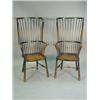 Image 1 : A pair of unusual 19th century ash Windsor chairs, with hinged spindle backs Est. 700/900...