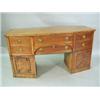 Image 1 : An unusual bow fronted ebony inlaid mahogany pedestal sideboard, circa 1830 Est. 500/700...